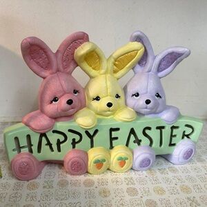 Vintage Ceramic Easter Bunny Decor
